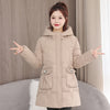 Hooded Down Coat Mid-length Thickened