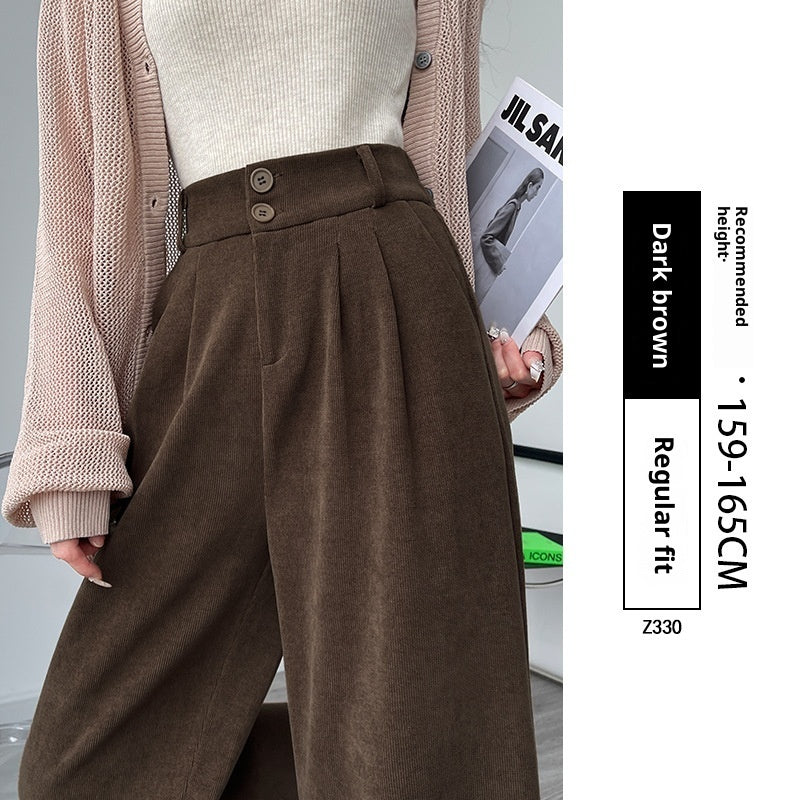 Small Narrow Straight Drooping Suit Pants