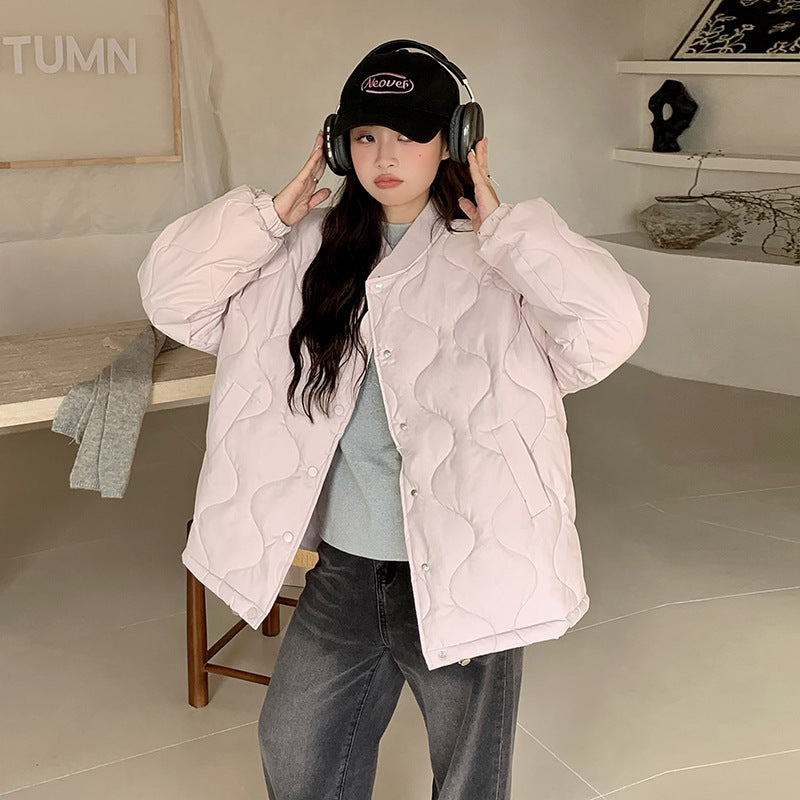 Loose Slimming Small Thin Cotton-padded Coat Trendy
