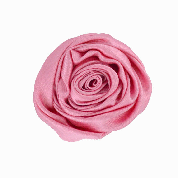 Rose Three-dimensional Bud Satin Fabric Flower Corsage Bridal Bouquet Ornament Accessories