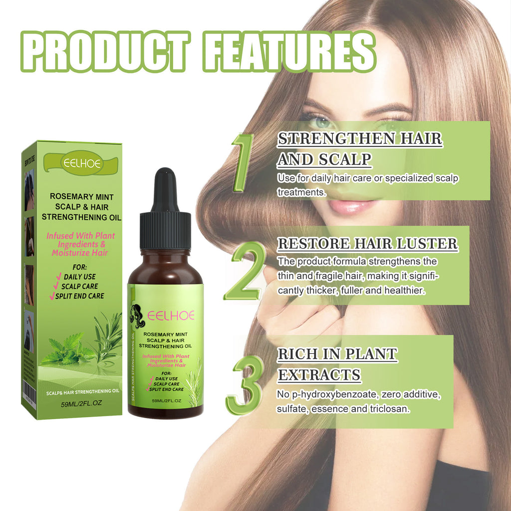Rosemary Mint Hair Growth Fluid Scalp Massage Set