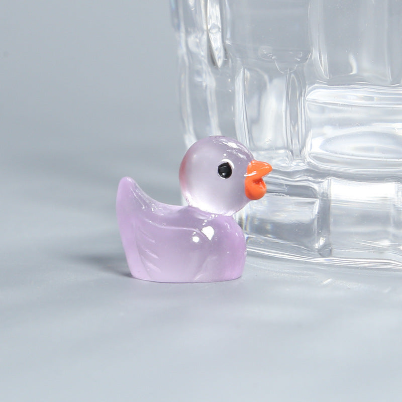 Resin Shrink Mini Little Duck Pendant