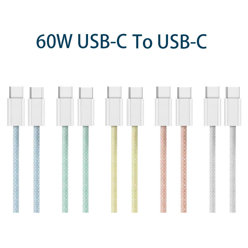 Data Cable Fast Charge Line Macaron Charging