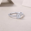 Unexpected Encounter - A Wedding Ring Set With Top-quality Moissanite S925 Silver And Platinum-plated Diamond Can Be Tested With A Diamond Pen