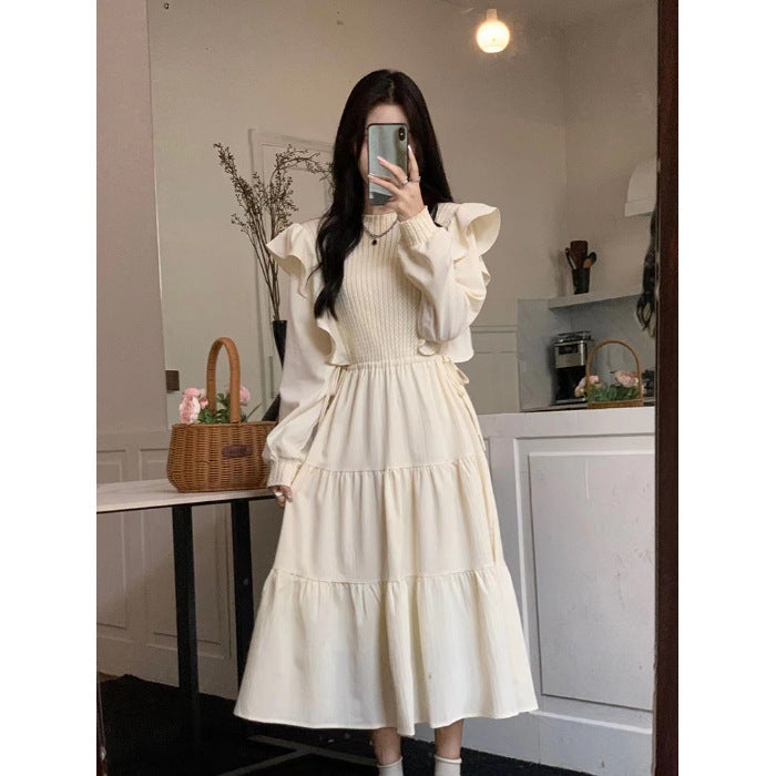 French-style Ethereal Ruffled Dress