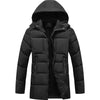 Men's Thick Mid-length Hooded Cotton Jacket