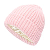 Satin Warm All-matching Slipover Knitted Hat