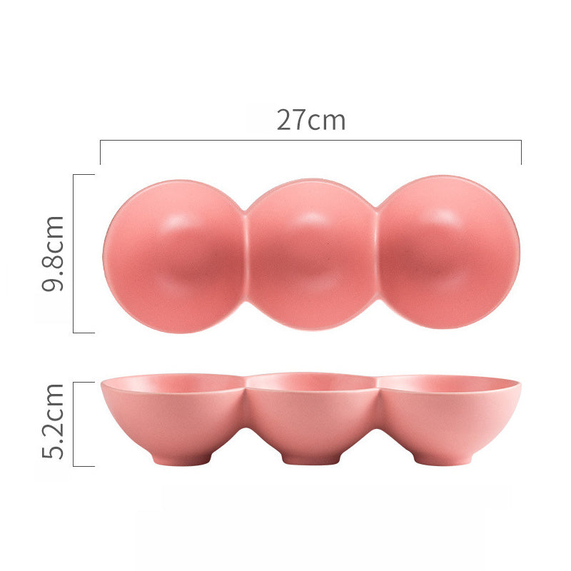 Special-shaped Ceramic Household Dessert Fruit Salad Bowl