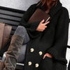 Elegant Polo Collar Plus Size Women's Coat