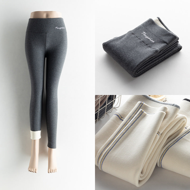 Lamb Velvet Cotton Trousers Thicker Plus