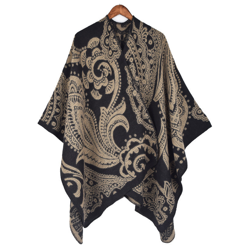 Fashionable Autumn And Winter Cashmere Women's Scarf All-matching Warm Shawl Cape