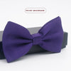 Men's Solid Color Formal Wear Wedding Business Casual Groom Groomsman Bow Tie