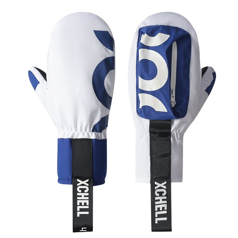 Ski Gloves Men's And Women's Waterproof Thickened Warm
