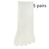 Women's Solid Color Simple Short Thin Five Toe Socks