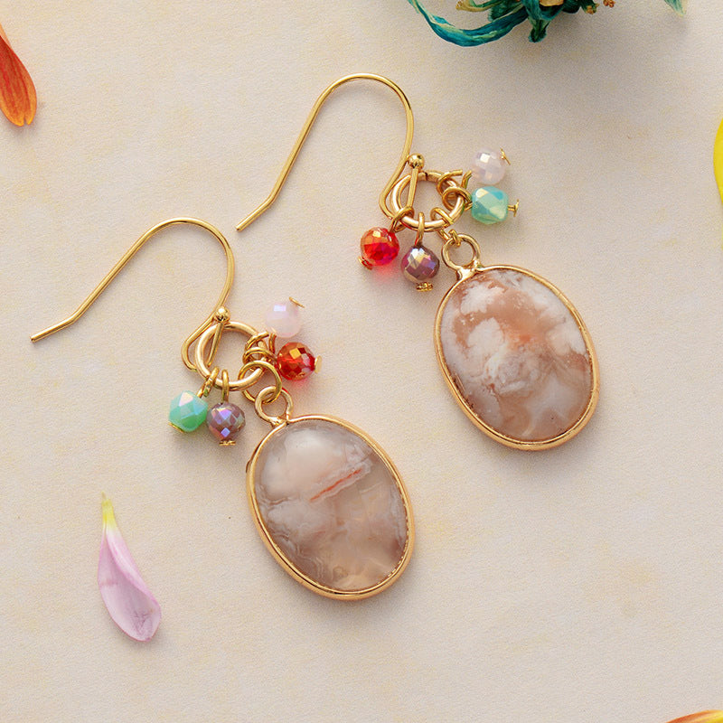 Retro Sweet Handmade Womens Waterdrop Earrings