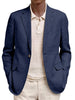 Men's Long-Sleeve Business-Casual Suit With Lapel And Mock Pockets