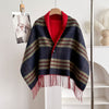 Tassel Wool Cloak Double-sided Shawl Multi-functional Warm Scarf