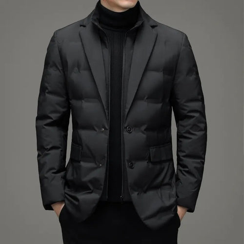 Fake Two-piece Suit Down Jacket Business Men