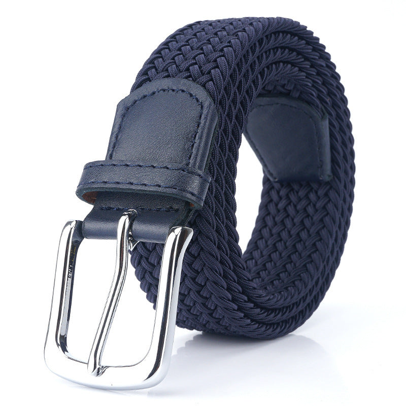 Silk Elastic Woven Elastic Men's Women's Belt Canvas Belt