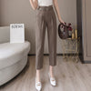 High-waist Women's Draped Loose And Thin Casual Cropped Trousers