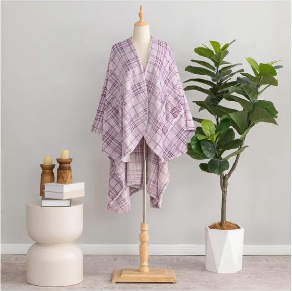 Plaid Scarf Women's Warm Striped Shawl