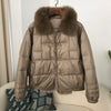 Down Jacket Short Loose Fashion Retro Patchwork Coat