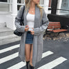 Long Sleeve Trench Coat Women's Sweater