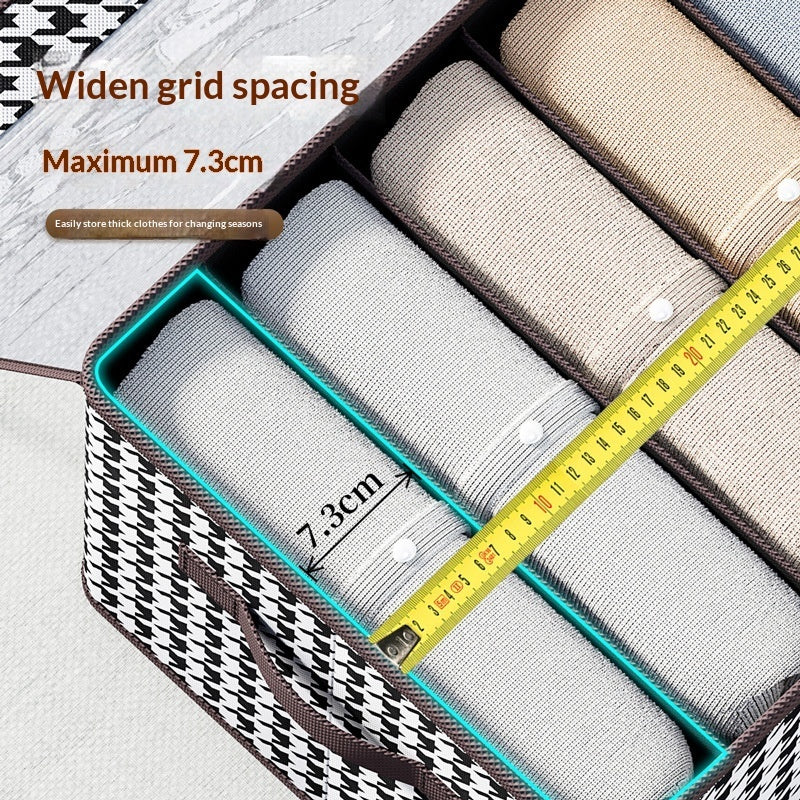 Foldable High-capacity Clothing Organizer With Compartments