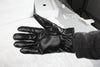 1Pair Unisex Black Leather Gloves Winter Warm Windproof High Quality Soft Gloves Outdoor Cycling Skiing Running Motorbike Gloves