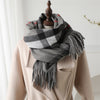 Cashmere-like Plaid Warm Shawl Scarf Unisex All-matching
