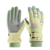 Skiing Fleece-lined Touch Screen Riding Five Finger Gloves
