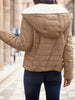 Black Casual Street Style Lightweight Warm Short Women Padded Coat