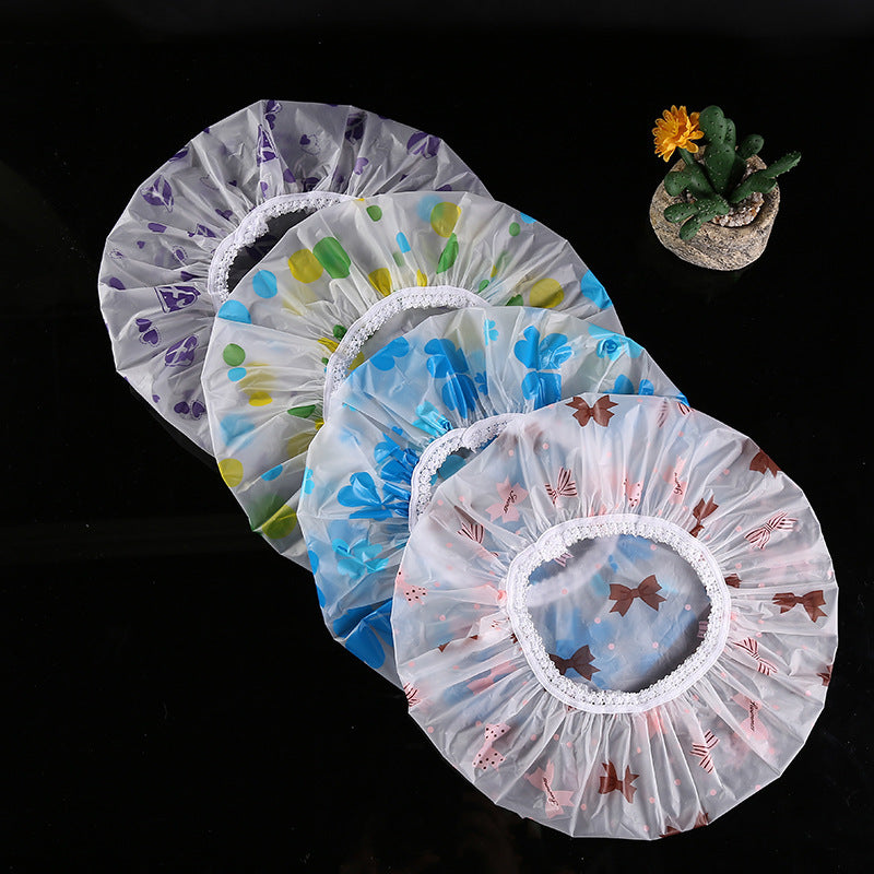 Thicken Waterproof Printed Lace Enlarged Shower