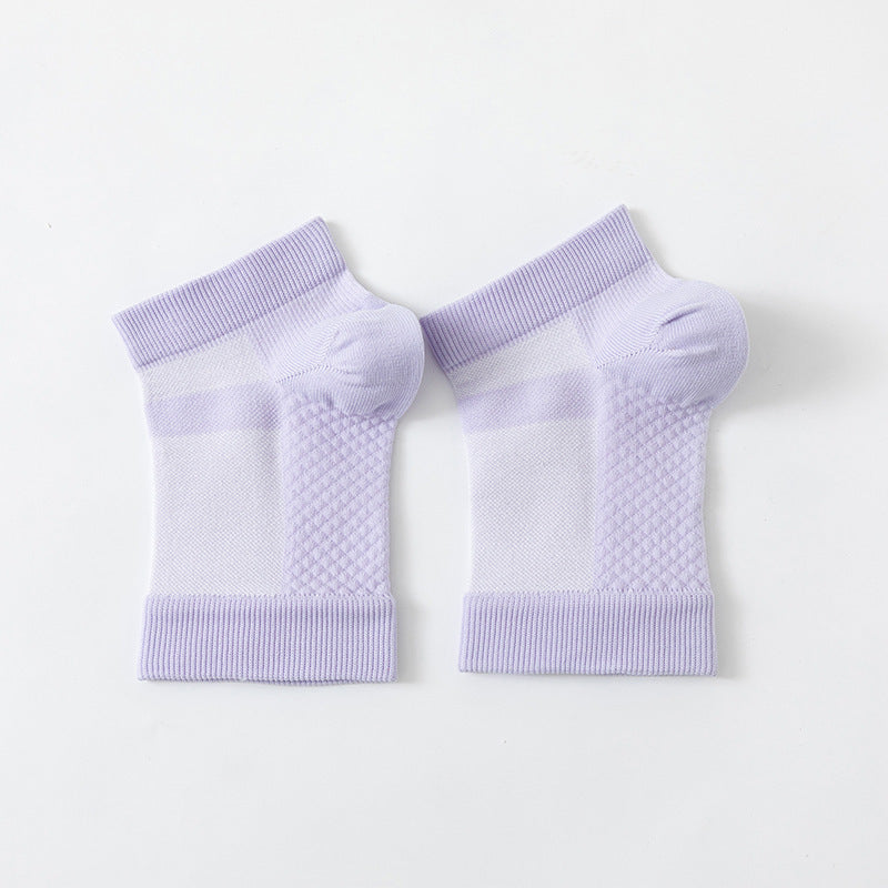 Half Mesh Open Toe Sports Ankle Support Foot Sock