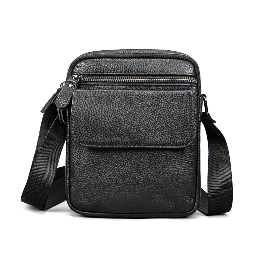 Men's First Layer Cowhide Crossbody Genuine Leather Bag