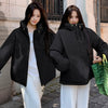 Fashion Double Zipper Hooded Quilted Women's All-match Outdoor Jacket Women