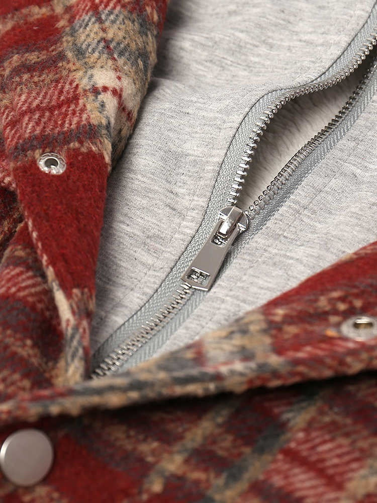 Winter Thick Loose Casual Design Hooded Top Woolen Coat