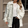 Casual Plush Long Sleeve Lapel Fashion Jacket