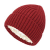Satin Warm All-matching Slipover Knitted Hat