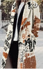 Women's New Long Sleeved Large Woolen Overcoat