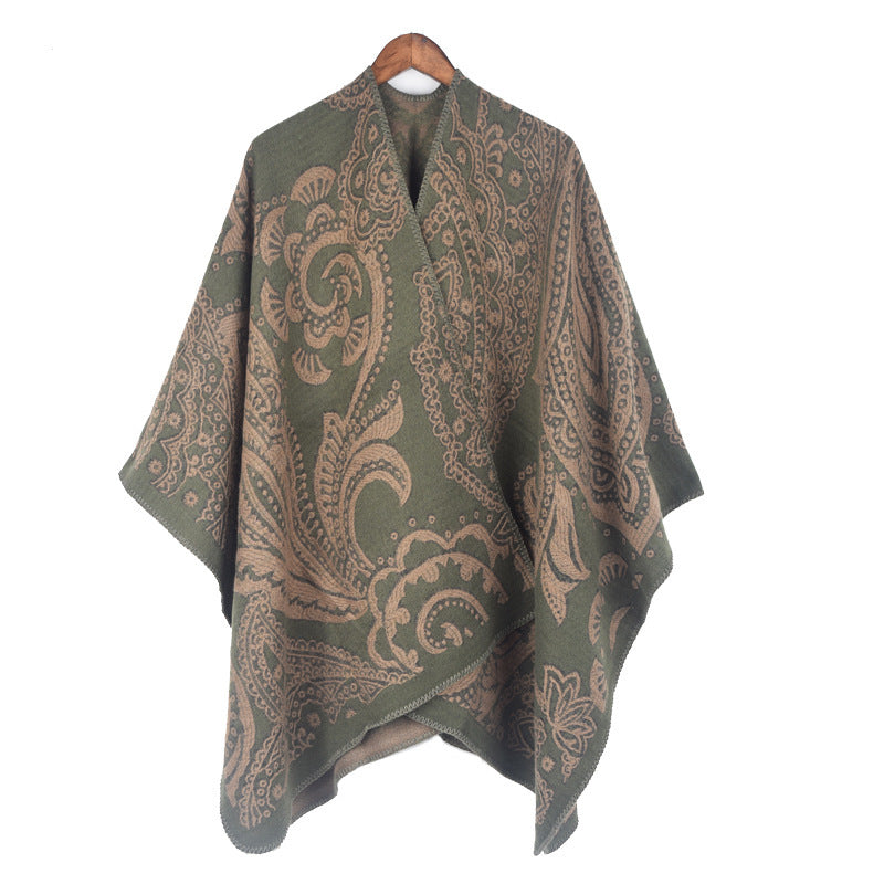 Fashionable Autumn And Winter Cashmere Women's Scarf All-matching Warm Shawl Cape
