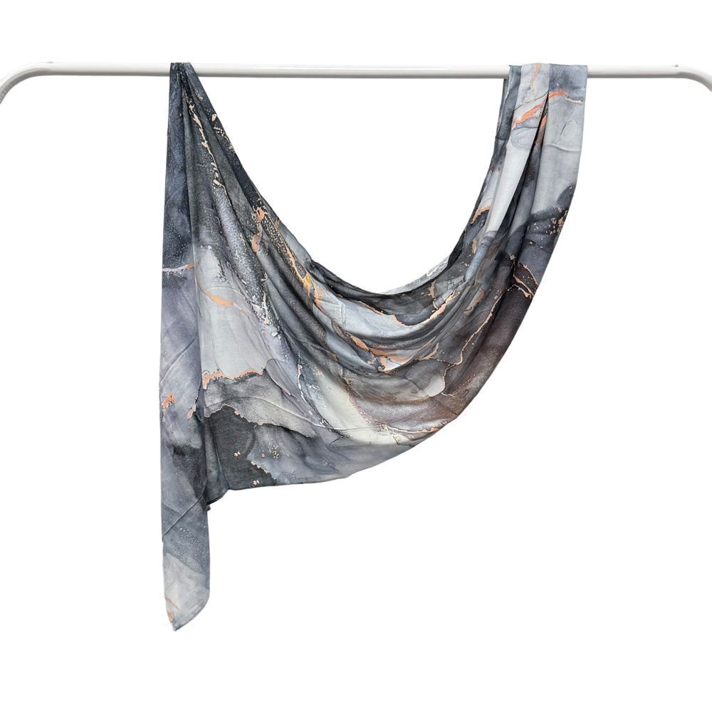 Modal Cotton Headscarf Marble Digital Printing