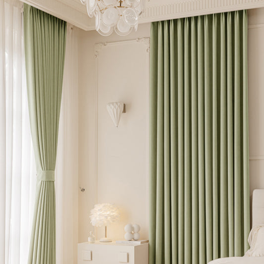 Master Blinds Curtains Chenille French-Style Luxe-Looking Home Decor Light Luxury Modern Authentic Extra-Thick