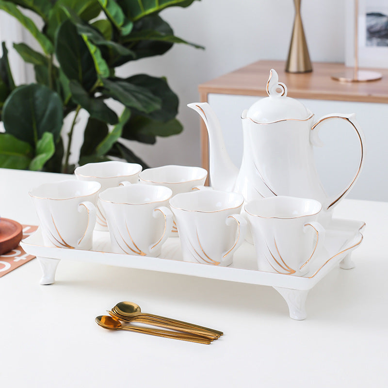 طقم مياه سيراميك بسيط لغرفة المعيشة كوب ماء