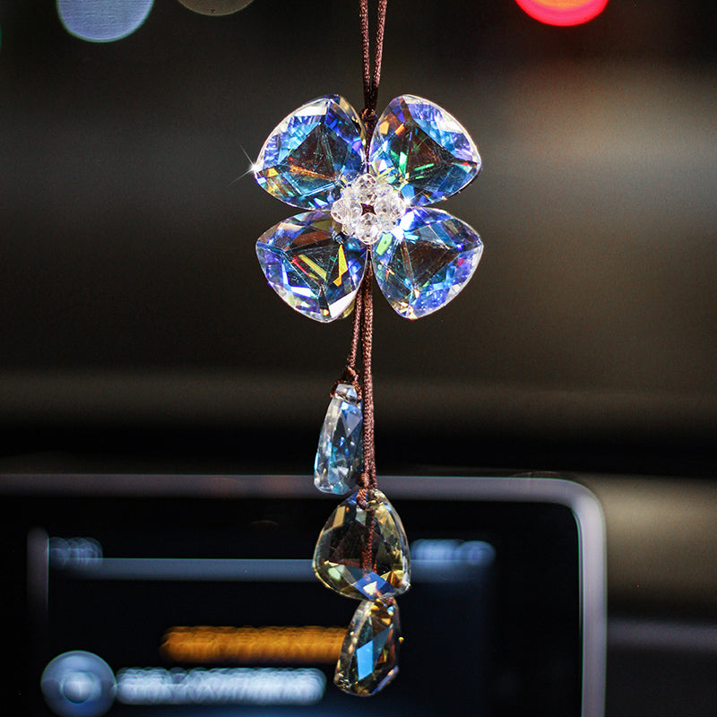 Crystal Four Leaf Grass Interior Pendant