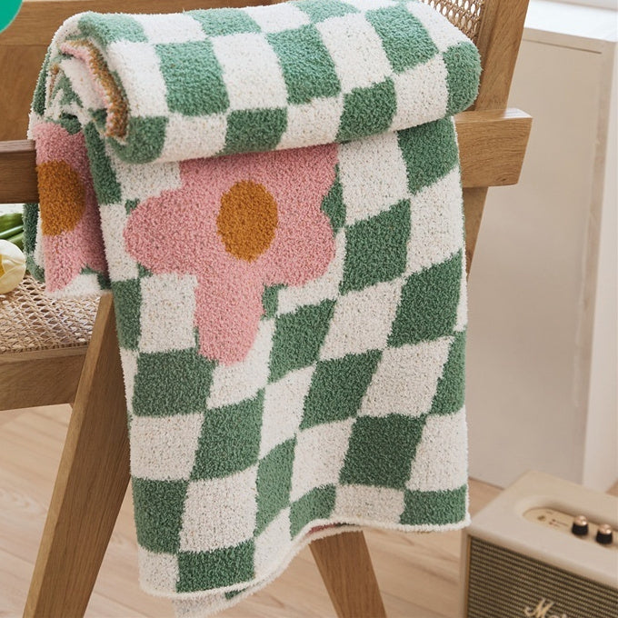 Office Nap Knitted Half Velvet Leisure Blanket