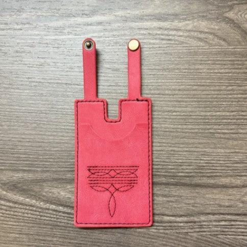 Western Boot Wallet With Snap Strap
