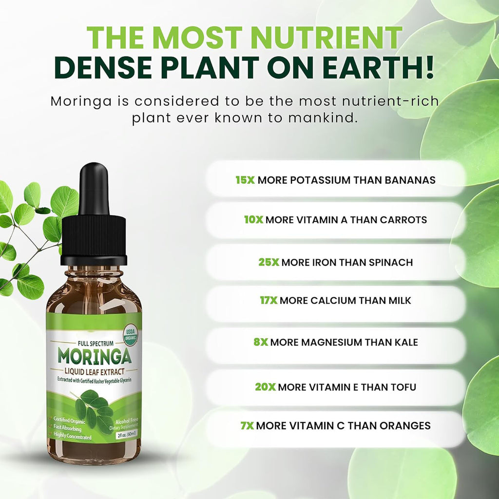 قطرات أوراق المورينجا، قطرات مسحوق المورينجا