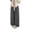 Japanese Retro Wool Cuffed Casual Pants