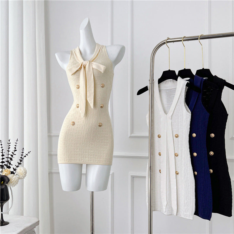 Knitted Women's Skirt Elegant Style High-end Sense